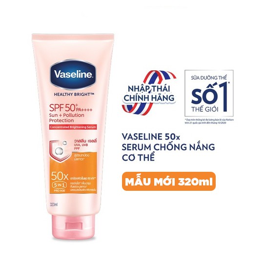 Tuýp Sữa Dưỡng Thể Vaseline 50x SPF 50++