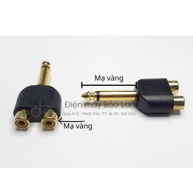 Jack Chuyển 6 Ly Ra 2 Cổng Av Xi Vàng