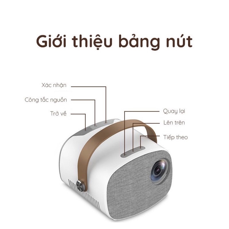 Máy chiếu mini YG230 Led HD độ phân giải 1080p chính hãng LEJIADA