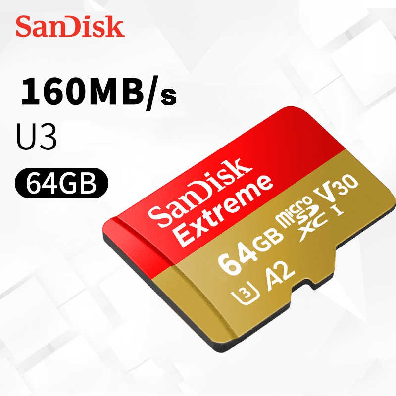 Thẻ nhớ MicroSDXC Sandisk Extreme 160MB/s 64GB-Không Adapter