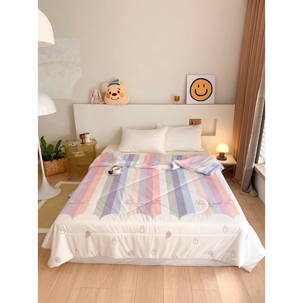 Chăn Thun Lạnh mềm mịn như bún mát lạnh mẫu mã cực xinh dành cho mùa hè kt 2mx2m3