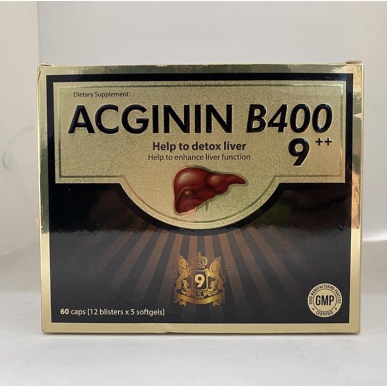 Viên uống Bổ gan Acginin B400 - Hỗ trợ tăng cường chức năng gan - Hộp 60 viên