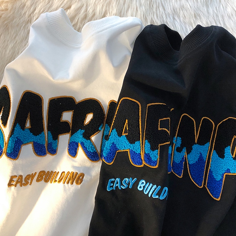 NRVP Áo Thun Nữ Ngắn Tay Dáng Rộng In Họa Tiết Phong Cách Hàn Quốc Mới