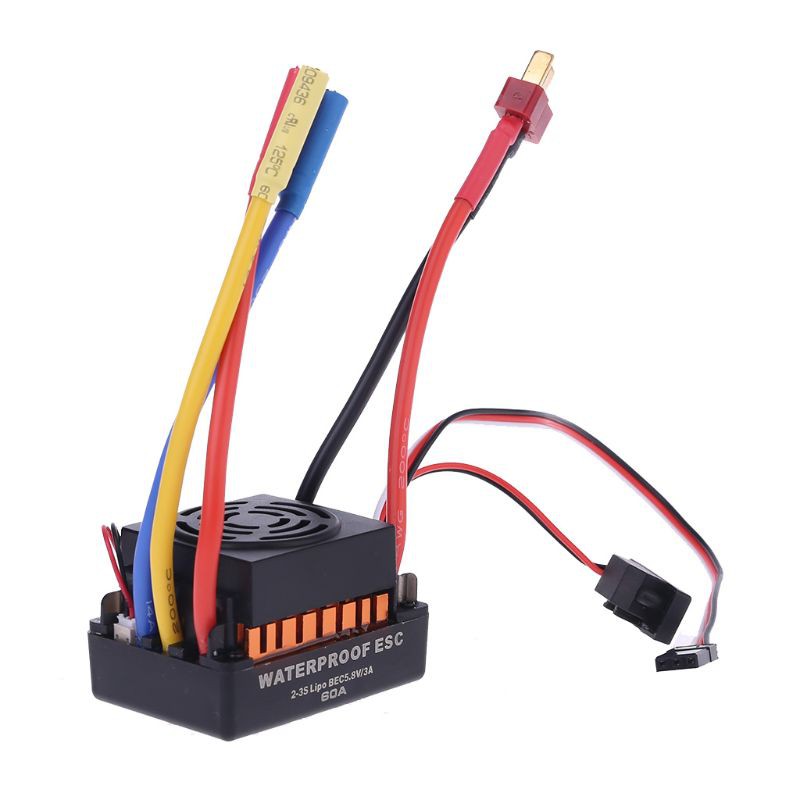 BB Brushless Motor 1/10,  60A  Waterproof ESC Electric Speed Controller for RC Part Accessory