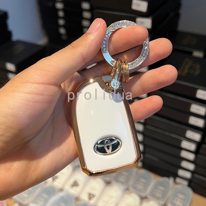 Vỏ TPU Vàng Bảo Vệ Chìa Khóa Xe Hơi Toyota Vios Yaris