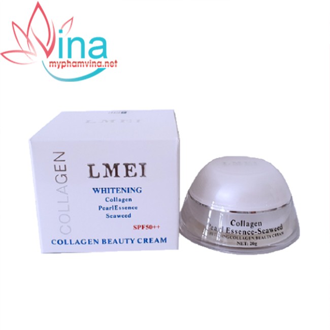 KEM DƯỠNG TRẮNG DA LMEI TINH CHẤT RONG BIỂN - COLLAGEN - NGỌC TRAI 20GR