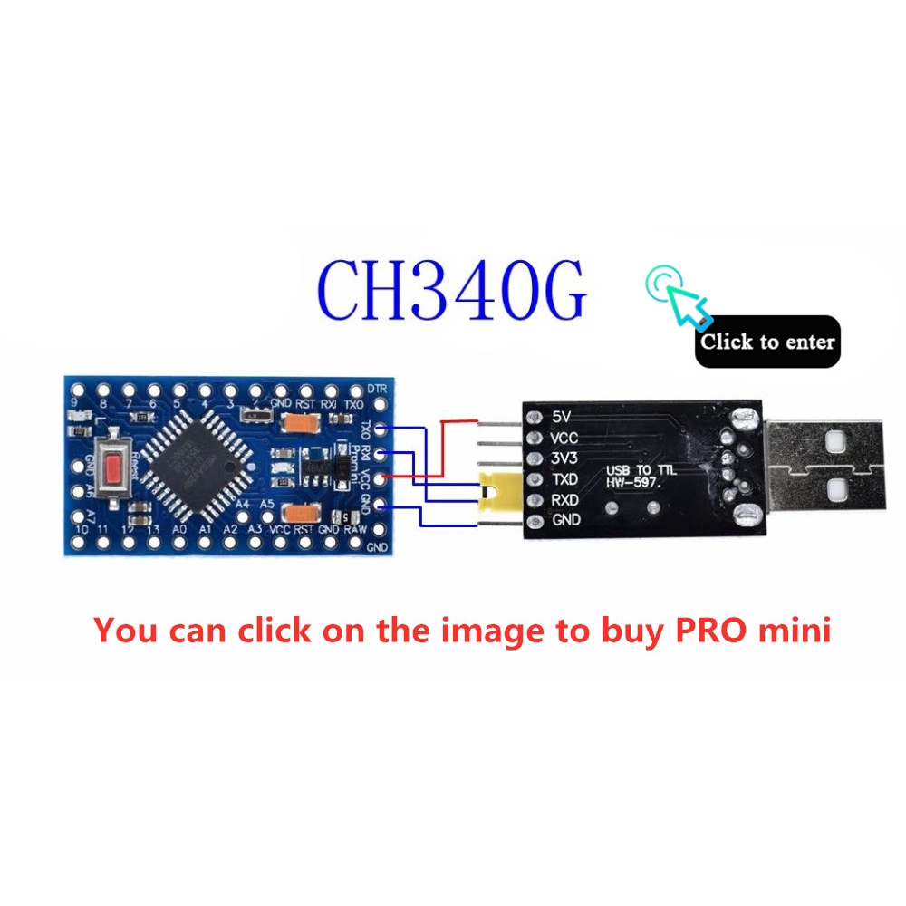 Mô đun công tắc chuyển đổi USB sang TTL UART CH340G CH340 3.3V 5V | BigBuy360 - bigbuy360.vn