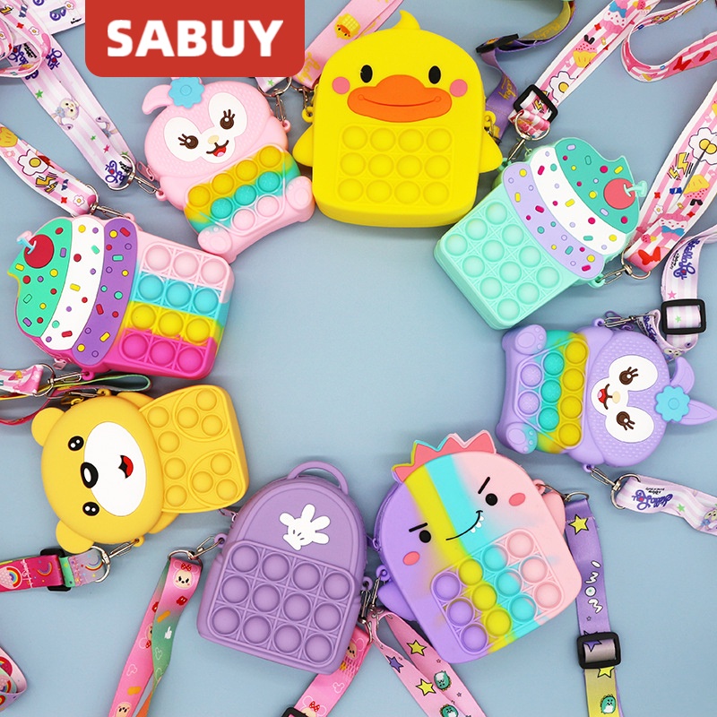 Rodent Pioneer Túi Đeo Vai Bằng Silicon Thời Trang Dễ Thương Và Vui Nhộn Thường Ngày Cho Trẻ Em