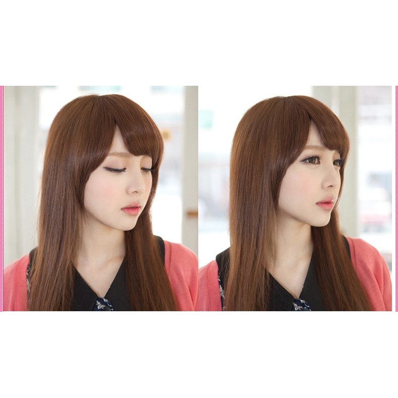 Tóc giả ❤️FREESHIP❤️ mái dầy chéo M17