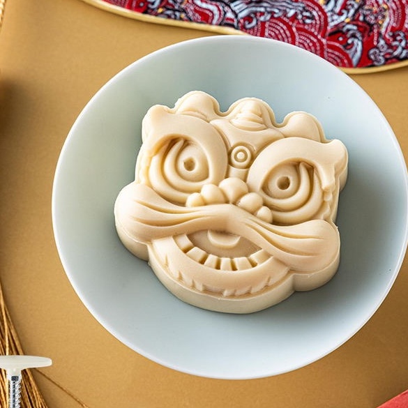 Khuôn bánh trung thu_ 1 kiểu hình Lân_50gr_75gr_150gr