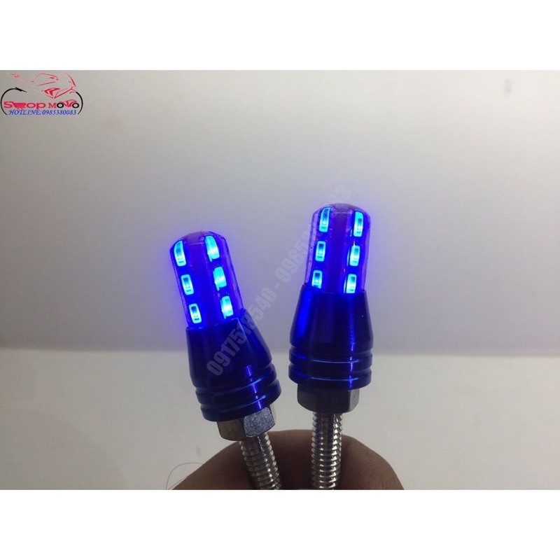Xi nhan kiểu đũa 24 led gắn được các dòng xe máy