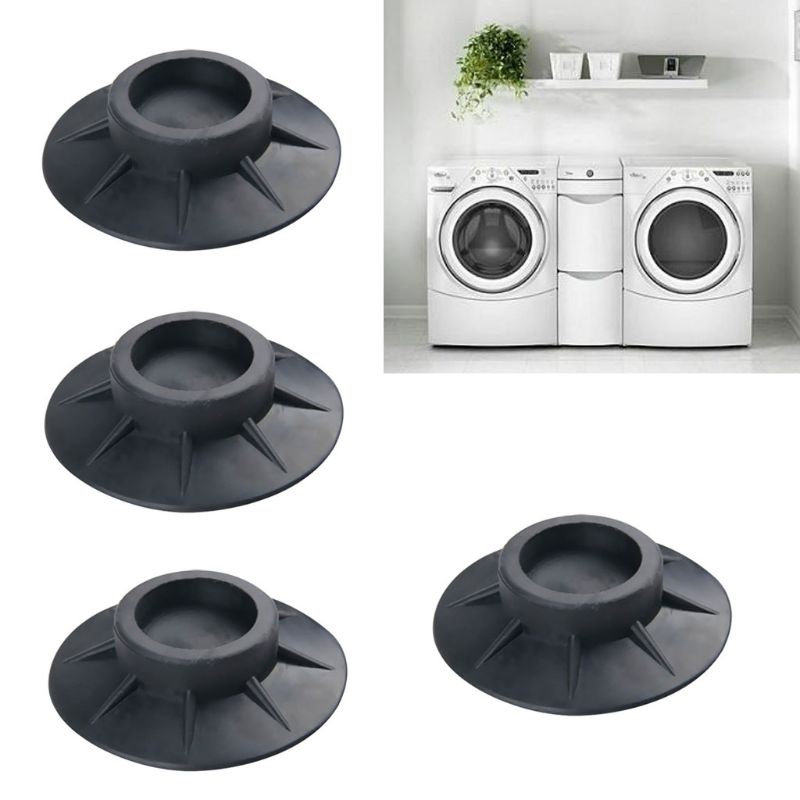 Set 4 Đệm Lót Chân Chống Rung Có Thể Điều Chỉnh Chiều Cao Cho Máy Giặt
