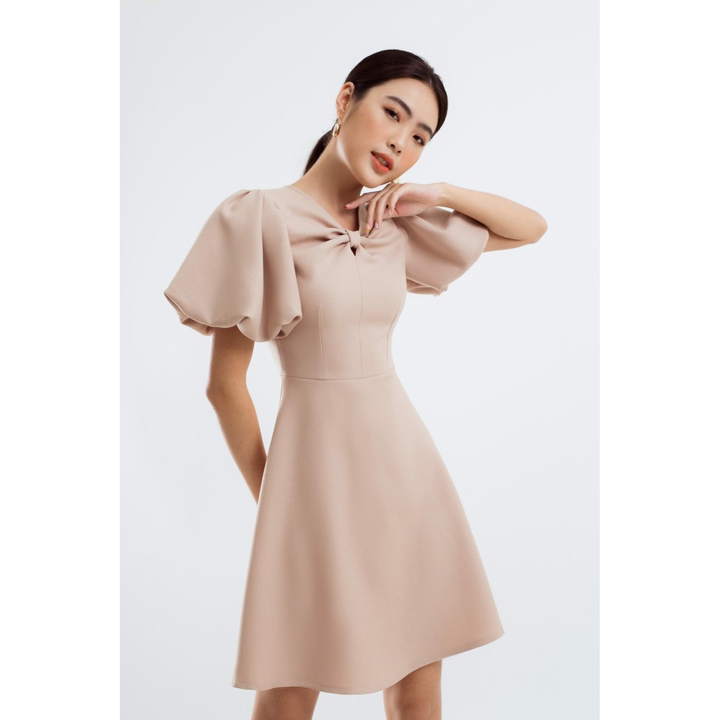 ĐẦM CỔ HOA TAY BÍ EDINI - D1230