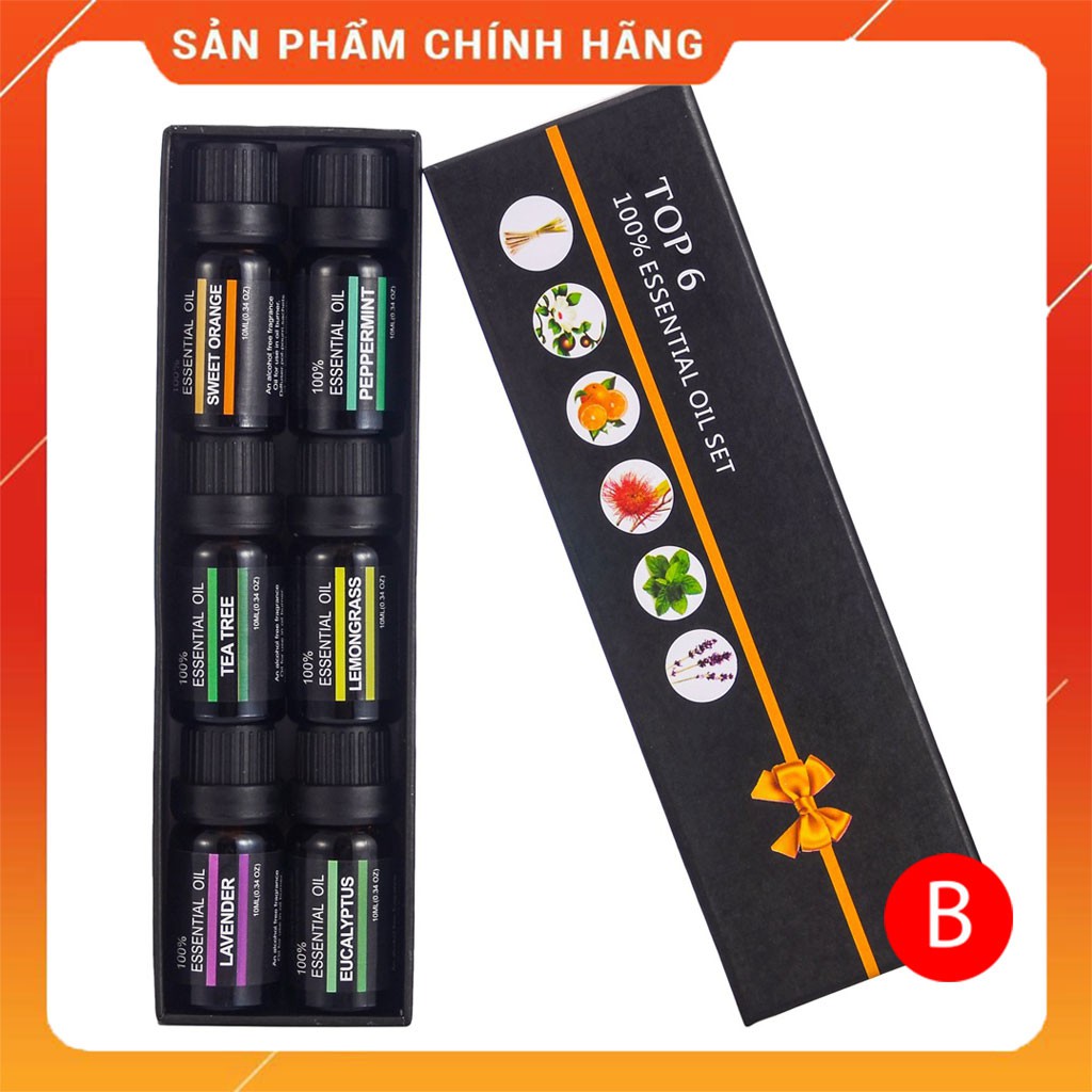 [COMBO 6 LỌ] Tinh dầu thiên nhiên 100% nguyên chất CAO CẤP nhập khẩu RHJY(LỌ 10ML)