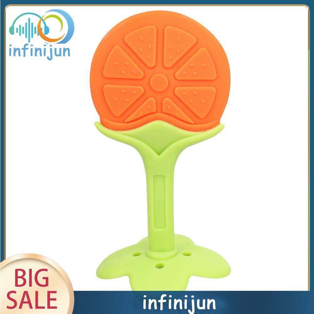 Đồ Chơi Ngậm Mọc Răng Hình Trái Cây Bằng Silicone Cho Bé