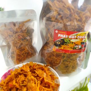 100g mực cán tẩm vị xé cay .