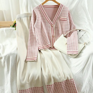 Bộ quần áo len hotgirl set bộ đồ len mongtogi quảng châu loại 1