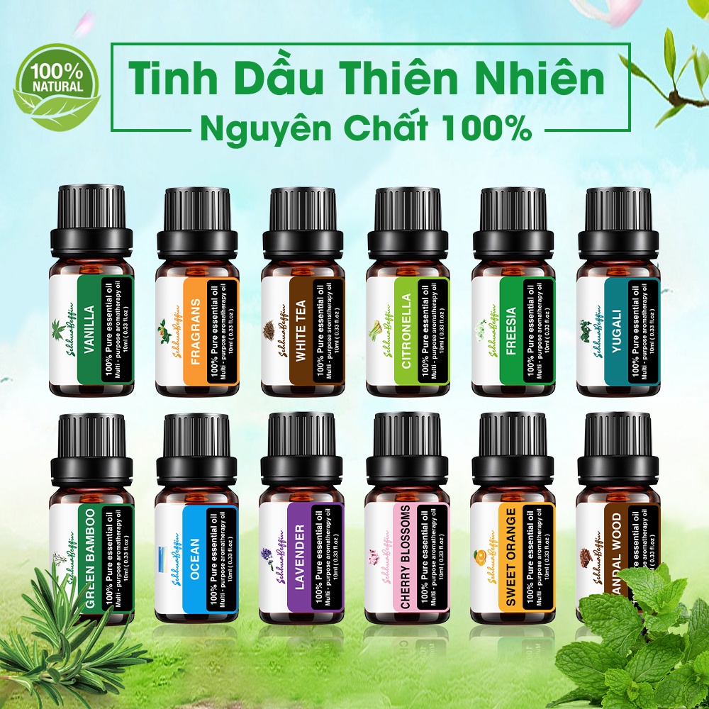 Tinh dầu thiên nhiên nguyên chất, tinh dầu thơm phòng, 22 mùi thơm mới, có kiểm định chất lượng