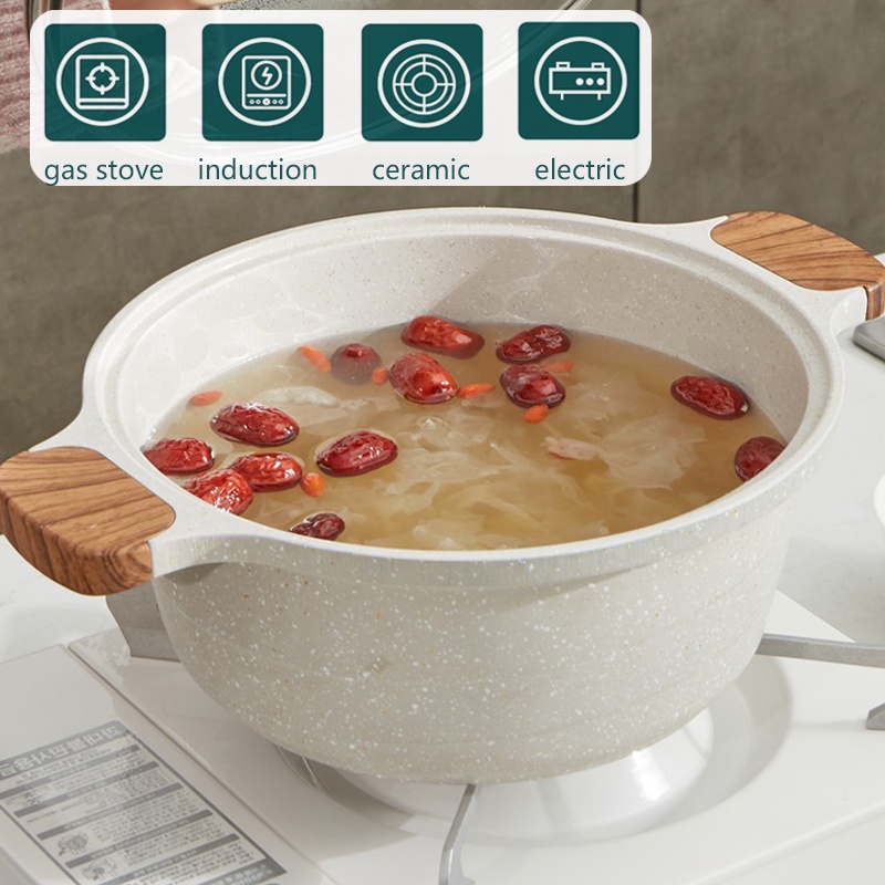 Nồi lẩu JEETEE chống dính sử dụng được trên bếp từ cảm ứng 20/ 24/ 28cm tiện lợi