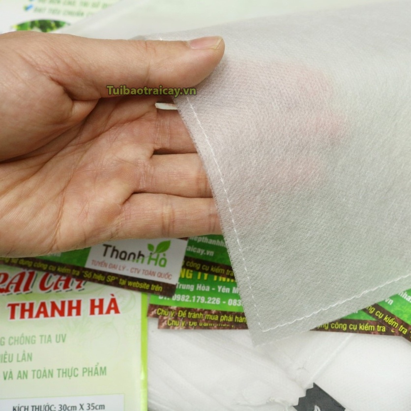Túi bọc bưởi, túi bọc quả bưởi Diễn cỡ 25x30cm Thanh Hà vải không dệt - 50 túi