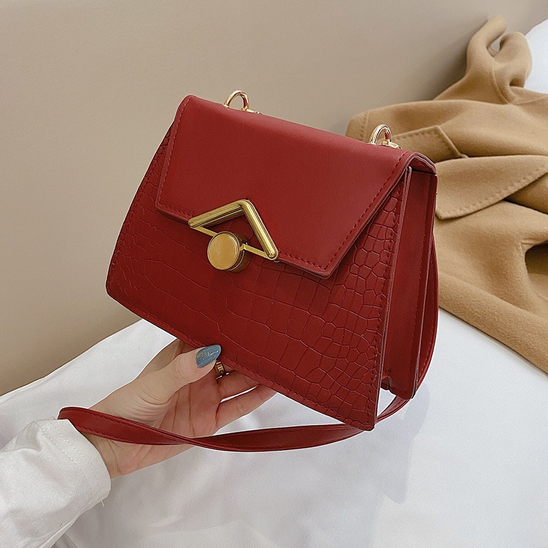 Túi đeo vai hình vuông cỡ nhỏ thiết kế đơn giản thời trang sành điệu cho nữ