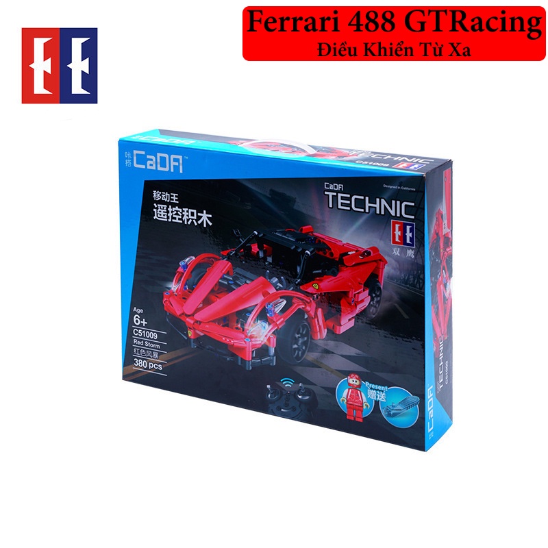 Đồ Chơi Lắp Ráp Mô Hình Siêu Xe Ferrari 488 GT Racing Điều Khiển Từ Xa C51009 Với 380 PCS