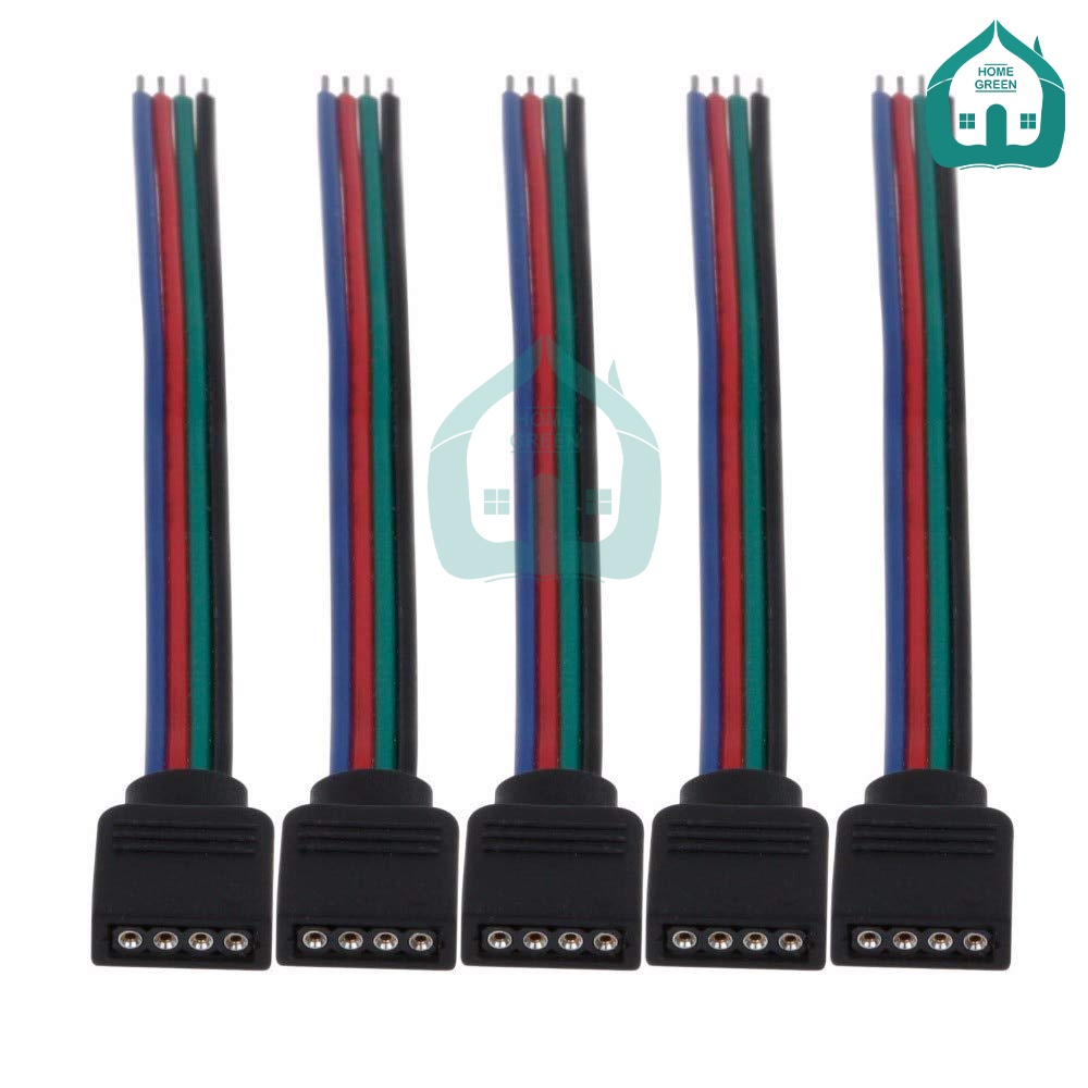 Dây nối đèn Led 4 Pin 10mm 10cm Rgb cho dây đèn Led 5050