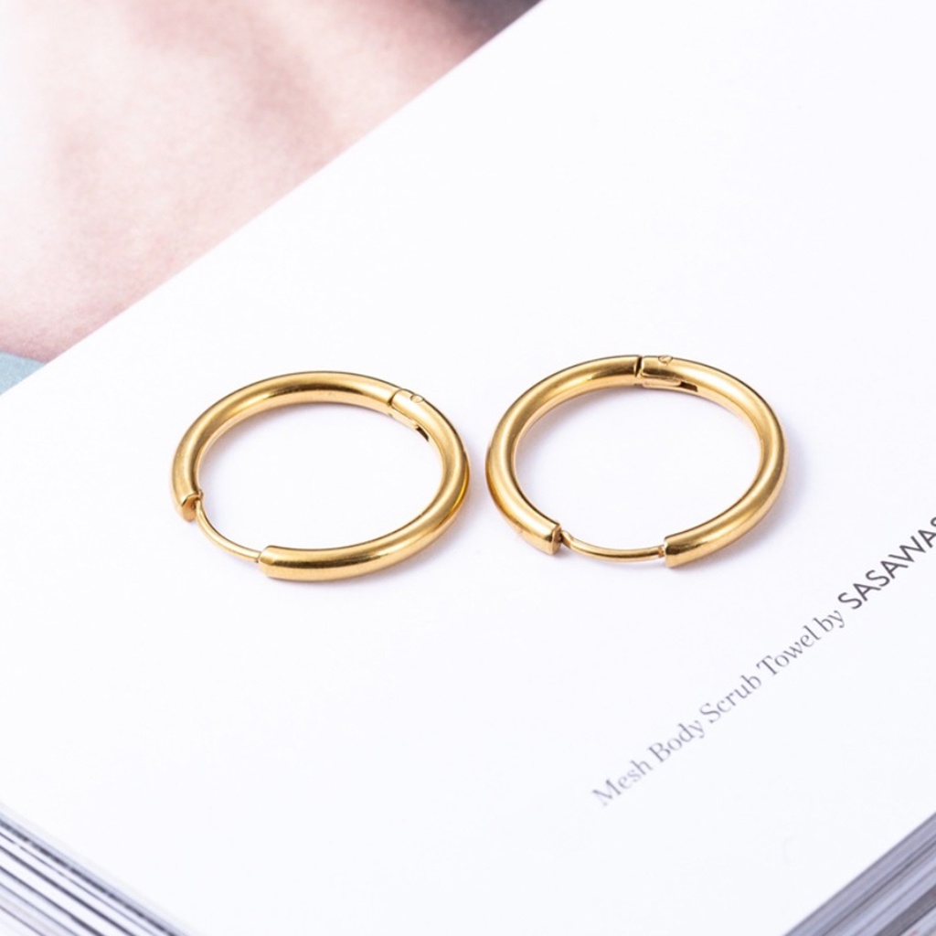 Khuyên tai nam nữ đẹp, thời trang phong cách cá tính, thép titan siêu bền, không gỉ, không dị ứng