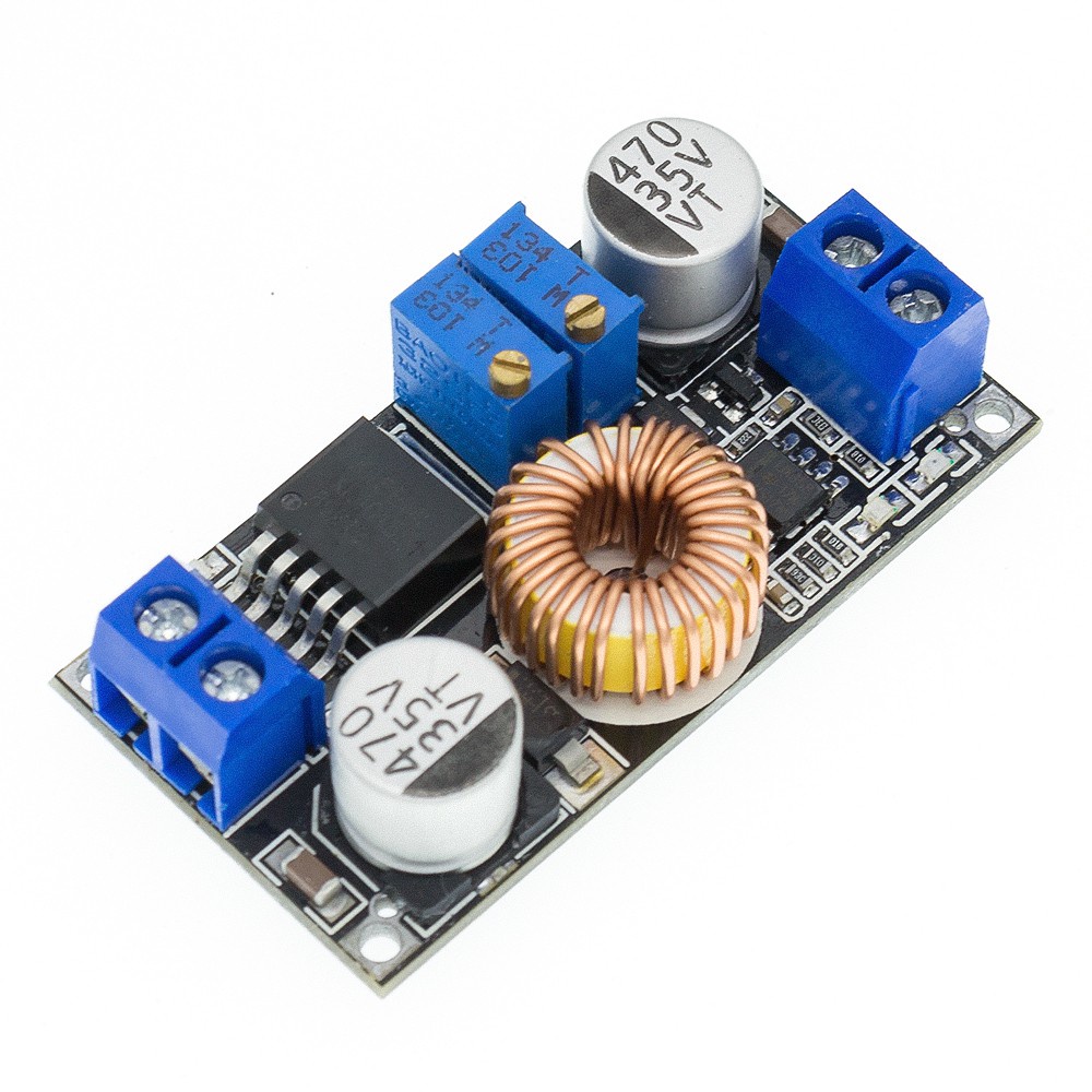 Mô Đun Hạ Áp Sạc Pin Lithium Từ 5A DC Sang DC CC CV XL4015 Chuyên Dụng