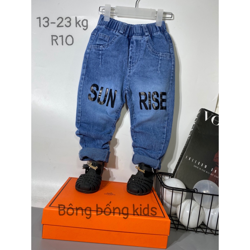 Quần jean dài, Quần kiểu dáng đơn giản, quần jean đi tiệc, đi chơi cho bé   013813
