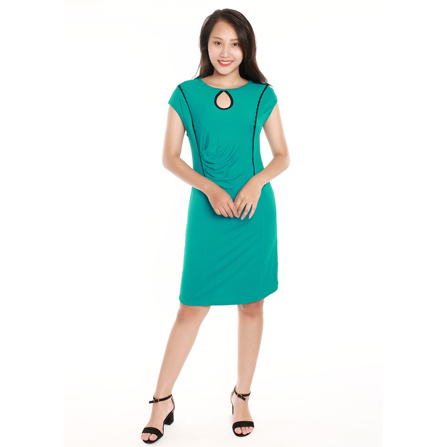 Váy nữ NARSIS New1263A màu xanh cẩm thạch