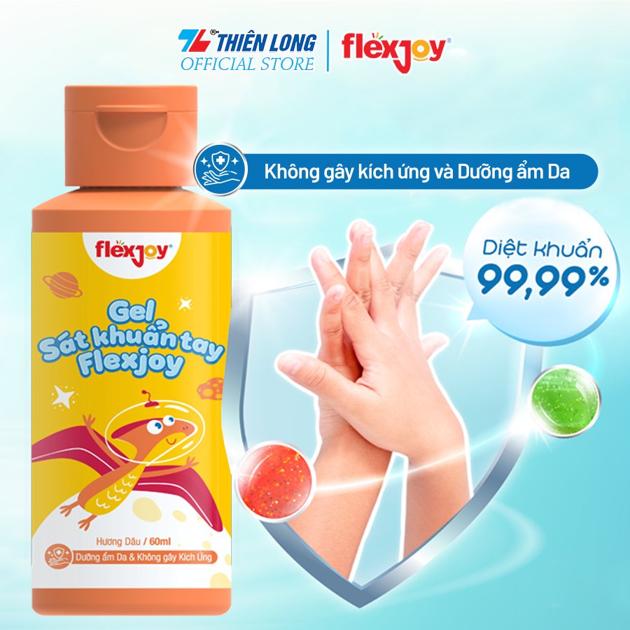 Gel sát khuẩn tay Flexjoy - Sạch khuẩn 99.99%, Không gây kích ứng da - Có 3 mùi hương (dâu, táo, mâm xôi) Flex-JHSA001 | WebRaoVat - webraovat.net.vn