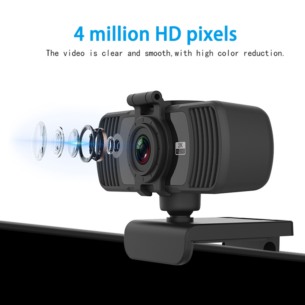 Webcam Tự Động 2k Tích Hợp Micro Usb Hd Tiện Dụng Cho Mac Laptop