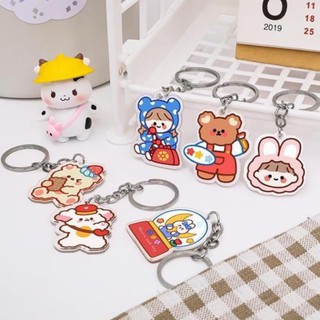 ❣️Ảnh thật ❣️ Được Chọn Mẫu- Móc Khoá Icon Sticker Hoạt Hình Bò Sữa Móc Balo Chìa Khoá❣️ GIÁ RẺ