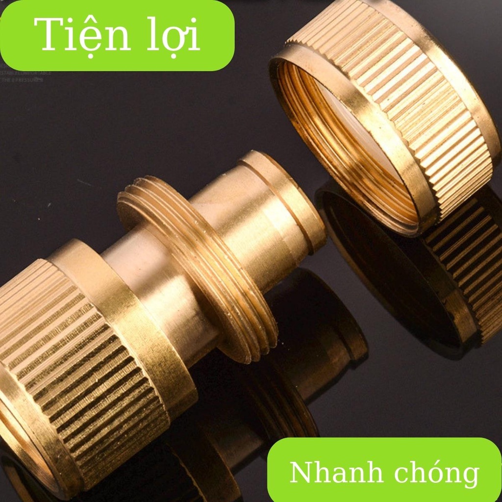 Nối nhanh 1 chiều dây ống nước phi 14 đến 18 vào vòi tưới cây, cấp nước Lionking Tonydx bảo hành 6 tháng Alate store
