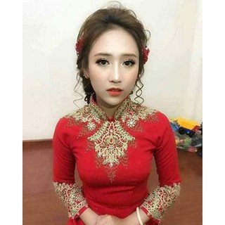 vải ren phối màu áo dài cao cấp (90k/m)