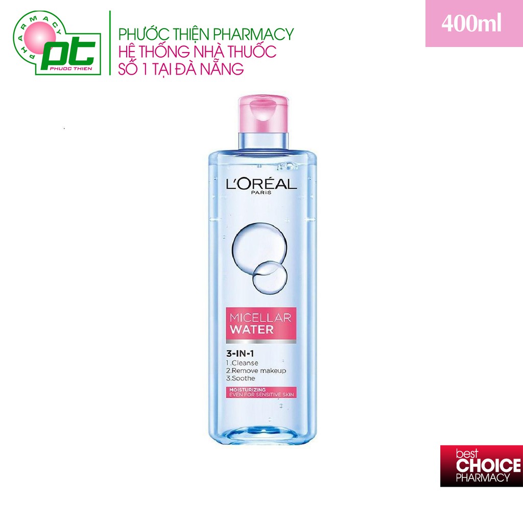 LOREAL Paris Nước Tẩy Trang Giúp Dưỡng Ẩm Micellar Water Moisturizing