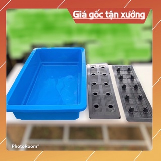 Máng Xanh trồng rau-Nuôi Cá ( xanh -Đen)