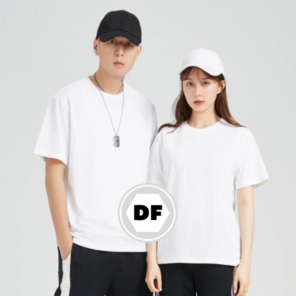 Áo Thun Trơn Cổ Tròn Cho Nam Nữ Hàng Đẹp Vải Cotton Thoáng Mát Trẻ Trung Năng Động 2 Màu Trắng Đen | DF.Unisex | BigBuy360 - bigbuy360.vn