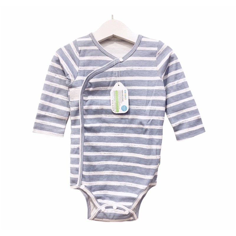 Body Tam Giác Tay Dài Dán Lệch Kaizoo Cotton Nhiều Màu Cho Bé