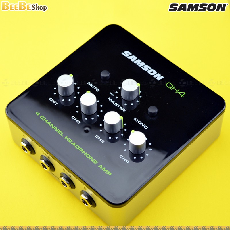 Samson QH4 - Bộ Chia Tai Nghe 4 Cổng Cho Phòng Thu, Khuếch Đại Cao Cấp Headphone Distribution Amplifier