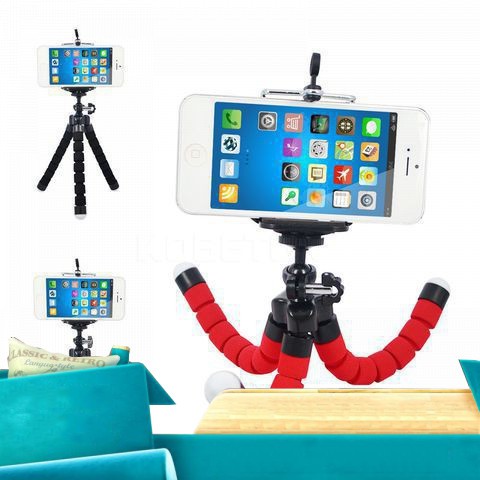 Tripod Bạch Tuộc 3 Chân Để Điện Thoại Để Bàn, Cầm Tay, Tặng Kèm Kẹp Điện Thoại