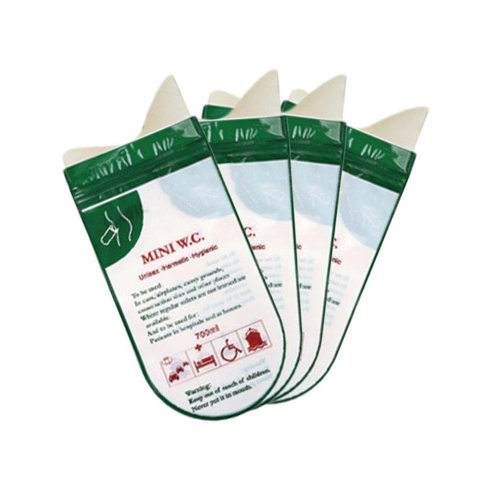 Bộ 4 túi đi tiểu khẩn cấp chống rò rỉ dùng một lần tiện dụng