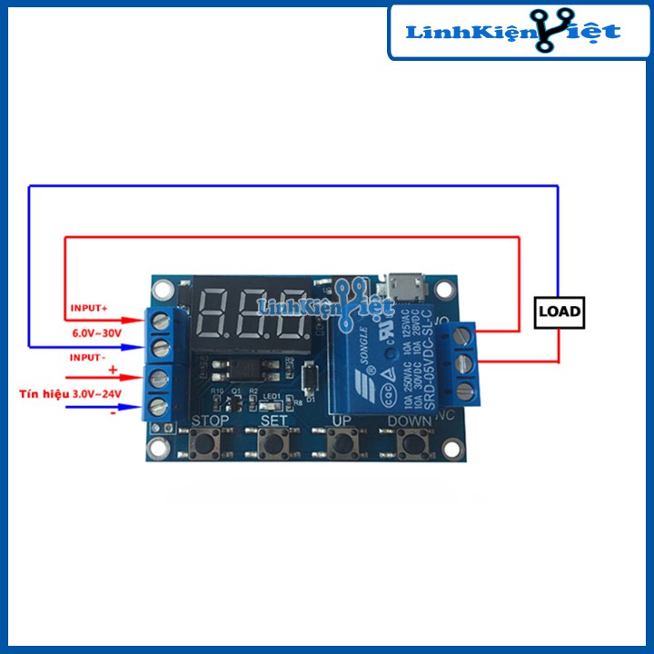 MODULE Tạo Trễ - Chuyển Mạch Điều Khiển Relay 5V V2