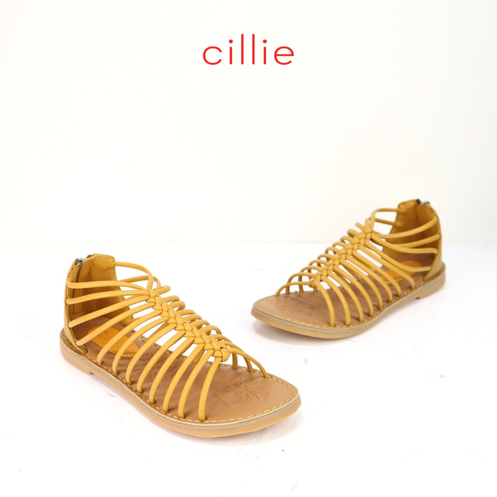 Giày sandal nữ chiến binh cho bé đế bệt khóa hậu tiện lợi thời trang đi học đi chơi Cillie 1063