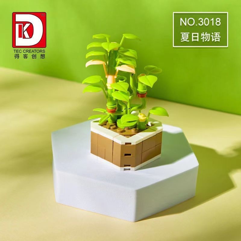 Lắp ráp mô hình Botanical Garden DK 3013-3020 châu cây cảnh mini trưng bày siêu dễ thương
