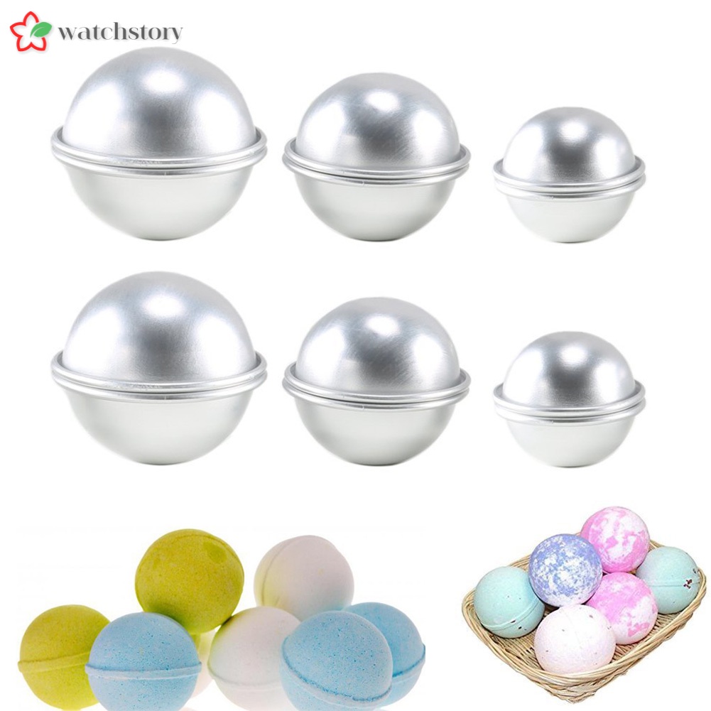 Set 6 khuôn làm bom tắm hình cầu DIY