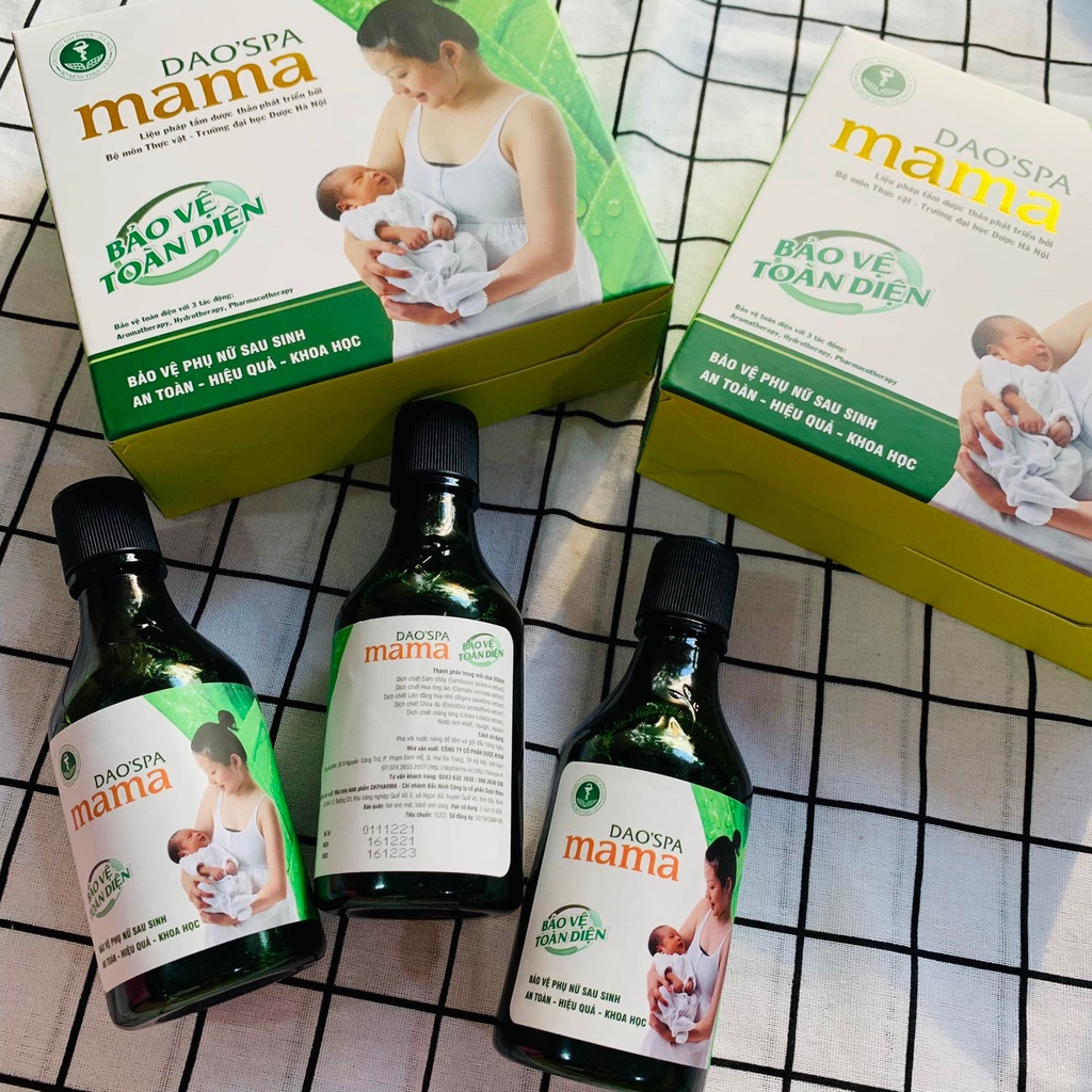 Bộ 3 nước tắm thảo dược Dao Spa Mama cho mẹ sau sinh