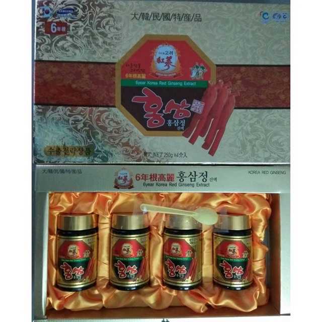 Cao hồng sâm hàn quốc chĩnh hãng [250g- cấy nano-dưỡng trắng da mờ thâm nám]