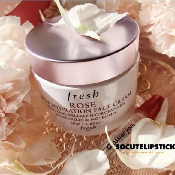 [Minisze 7ml] Kem dưỡng ẩm Fresh Rose Deep Hydration Face Cream